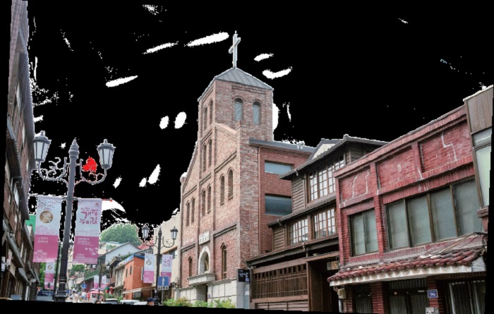 Exotic buildings in the old Japanese concession.