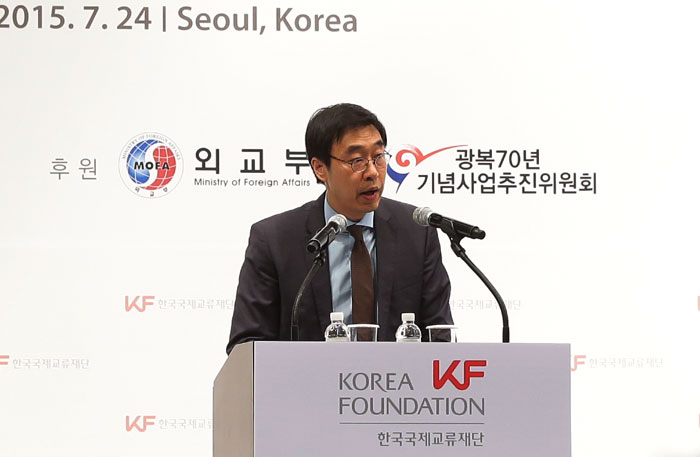 Korea Foundation President Yu Hyun-seok expresses the hope that, 'The Korean Studies Assembly 2015 can become an important watershed to seek the future direction of Korean studies.'