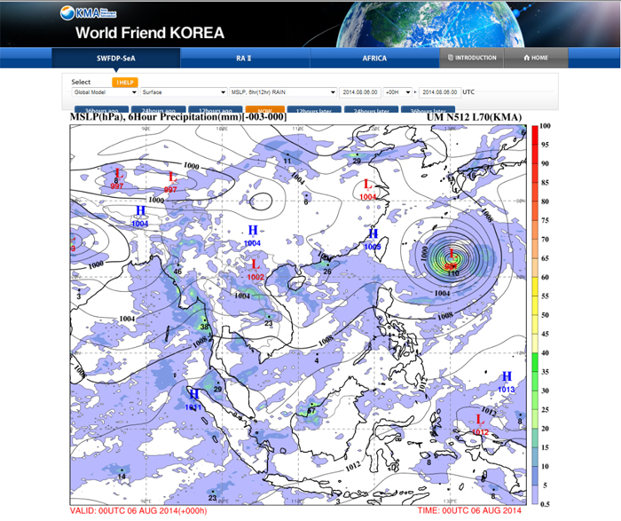 The KMA provides numerical weather forecast information for 358 cities in 30 nations around the world. 