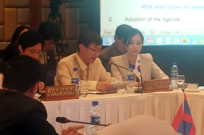 First Vice Minister of Culture, Sports & Tourism Chung Kwan-joong announces Korea’s proposals for cooperation on the information and media sectors among Korea and ASEAN countries.