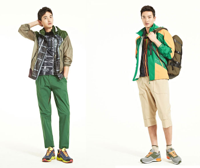 Clothes by Kolon Sports can be worn for both outdoor activities and as casual clothes.