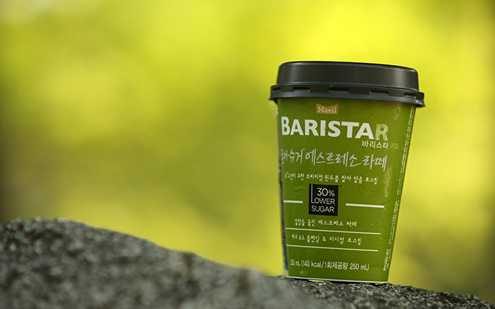 According to Maeil Dairies, its Low-sugar Espresso Latte from its Baristar line of coffee products reduces the amount of sugar by 30 percent, compared to similar existing products, allowing people to fully enjoy the unique, deep, rich taste of its espresso.