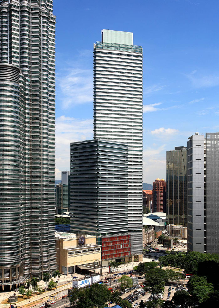 Daewoo built the KLCC Tower in 2011. This building is 267 meters tall