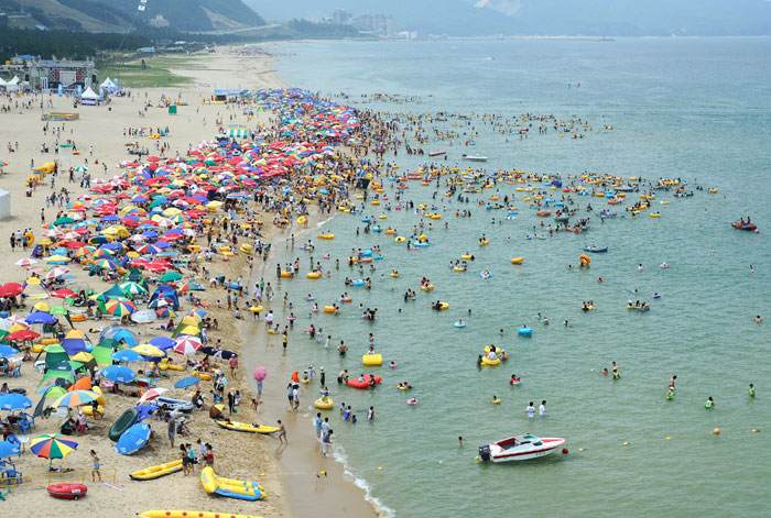 Mangsang Beach of Donghae City (photo courtesy of Donghae City)