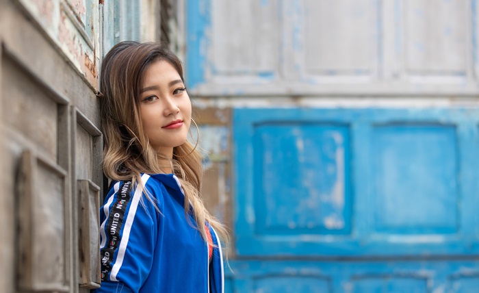 Heyoon, the Korean member of pop group Now United, pose for a photo in a studio in Yongsan-gu, Seoul, on July 12.