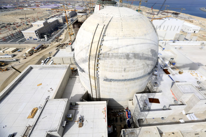 The Barakah Nuclear Power Plant is in Abu Dhabi. The construction of reactor No. 1 is now 90 percent complete. It will be finished by May 2017.