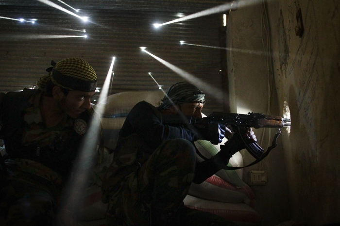 The 2013 Pulitzer Prize-winning photograph “Siege of Aleppo” was taken by photographer Javier Manzano of the Agence France-Presse (AFP). (photo courtesy of the Agence France-Presse)
