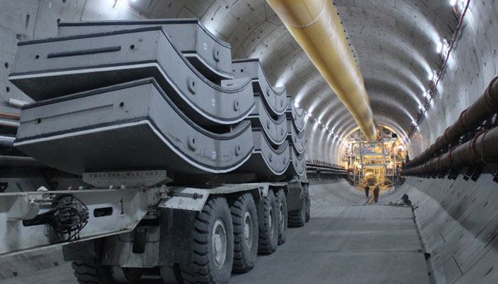 The Eurasia Undersea Tunnel runs under the Bosphorus.