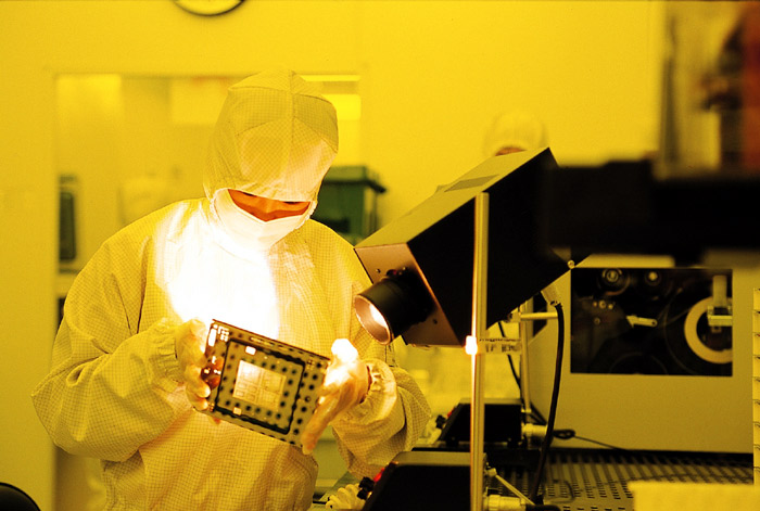 A semiconductor production line. (courtesy of Samsung Electronics)