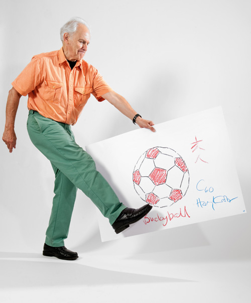 Harold Kroto, a 1996 Nobel laureate in chemistry, is featured in the Sketches of Science exhibition. 