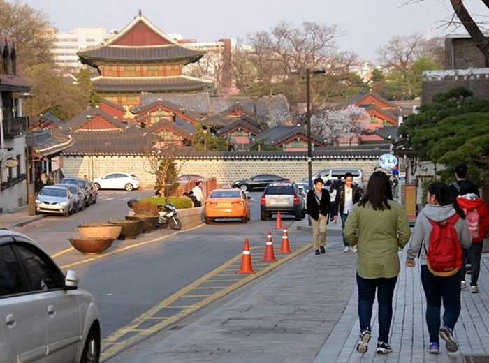 Changdeokgung is right down the street.