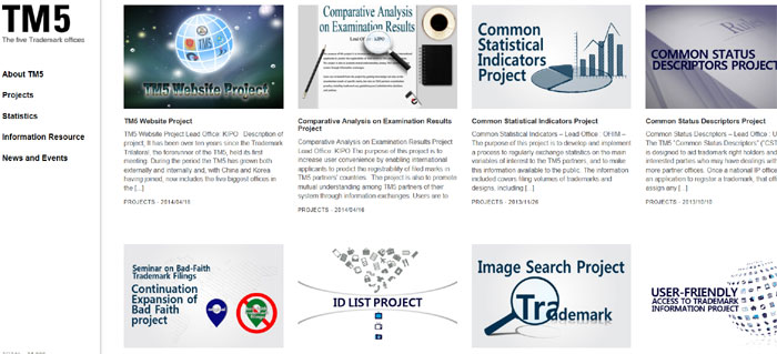 The TM5 website introduces many of the joint cooperation projects going on among its members.