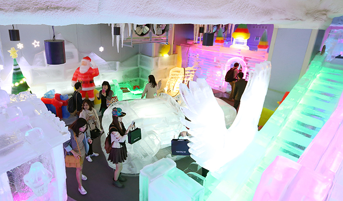 The Ice Museum is another must-see attraction at the Trickeye Museum. (photo: Jeon Han)