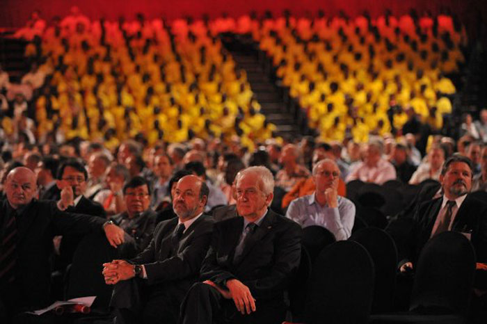 Countries from around the globe discuss international cooperation on responding to wildfires at the IWFC. The photo above shows the fifth IWFC which took place in 2011 in Sun City, South Africa.