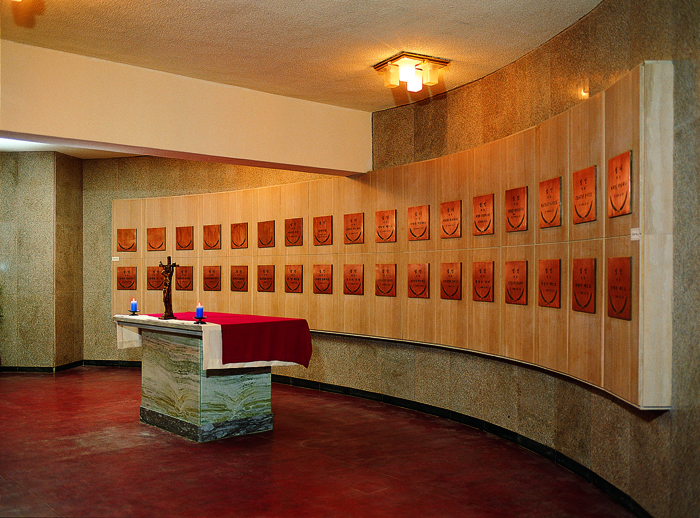 The remains of 28 saints are buried in the basement tombs of the main church at the Jeoldusan Martyrs' Shrine. (photos courtesy of the Archdiocese of Seoul)