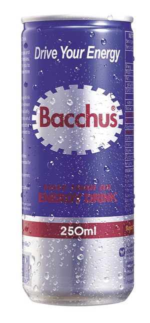 Bacchus is canned for export.
