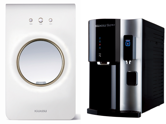  Chungho Nais produces the Iguassu Softene water softener (left) and the Iguassu Tiny Mirror ice-making water purifier 