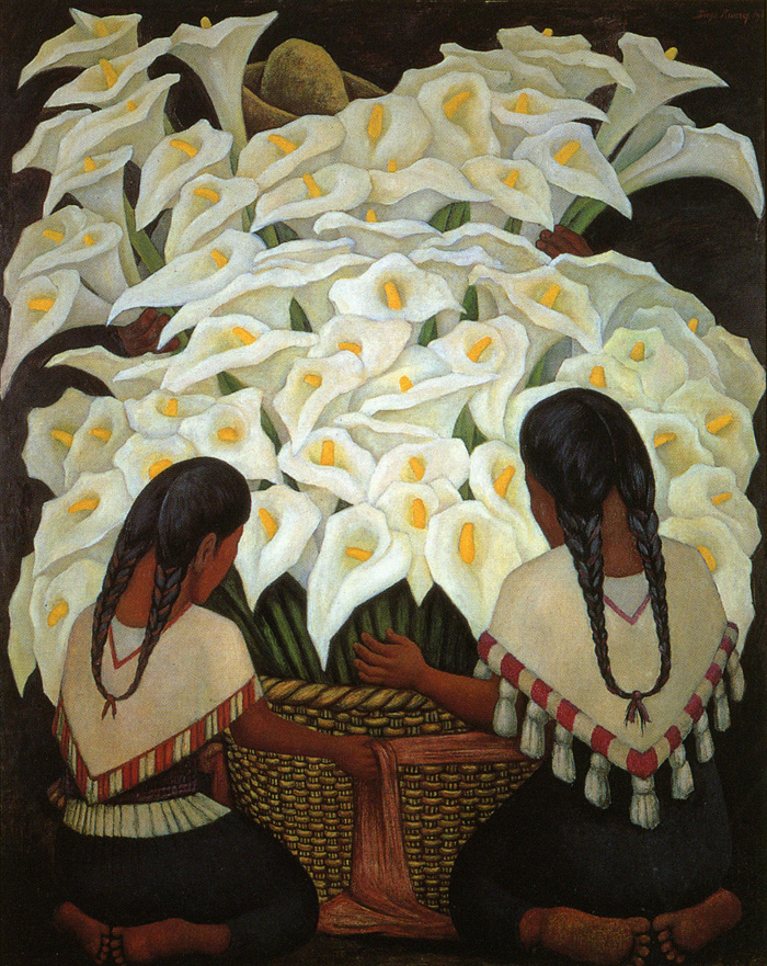 Diego Rivera's 'Calla Lily Vendor.'