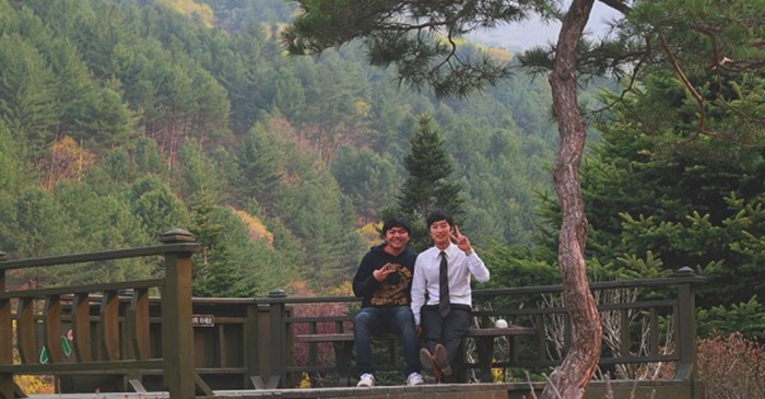 Another side of the elevated area; Pine trees in the background