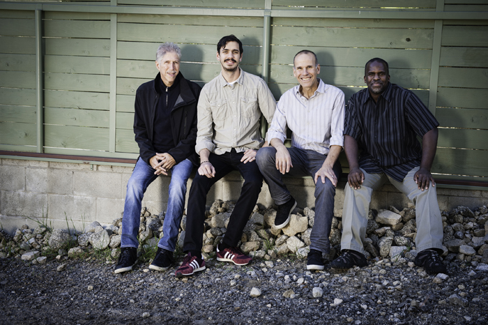 (Top) Paquito D′Rivera (second from left) will perform with the Corrente trio. (Bottom) Fusion jazz band the Yellow Jackets. 