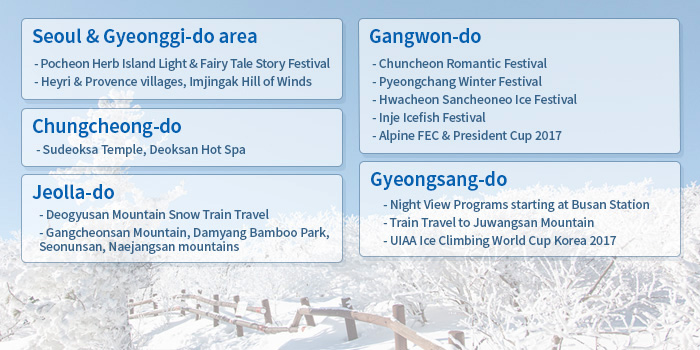 Tourism programs and festivals during Winter Travel Week 2017