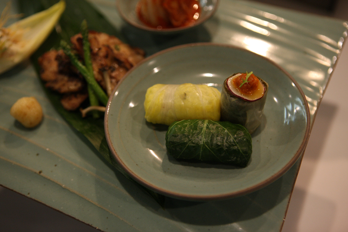 The 'Healing' menu consists of fermented bean paste and red pepper paste. 