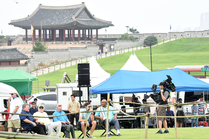 'Better Late Than Never,' the U.S. remake of 'Grandpas Over Flowers,' is filmed at the Hwaseong Fortress in Suwon, Gyeonggi-do Province.