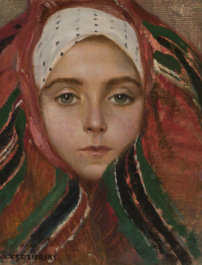 'Head of a Young Girl from Lowicz' (1910) by Apoloniusz Kedzierski.