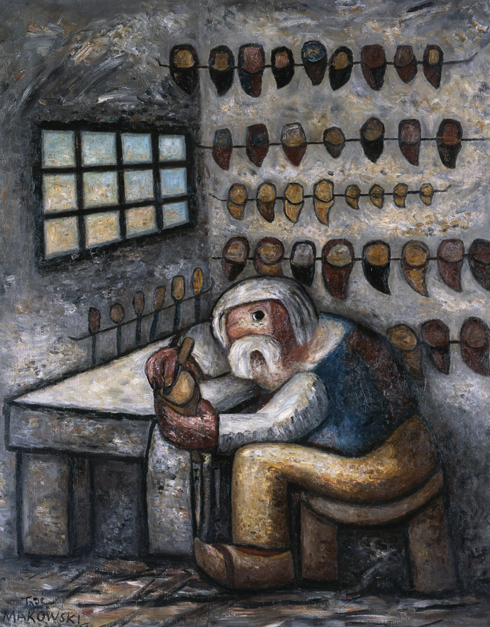 'Shoemaker' (1930) by Tadeusz Makowski.