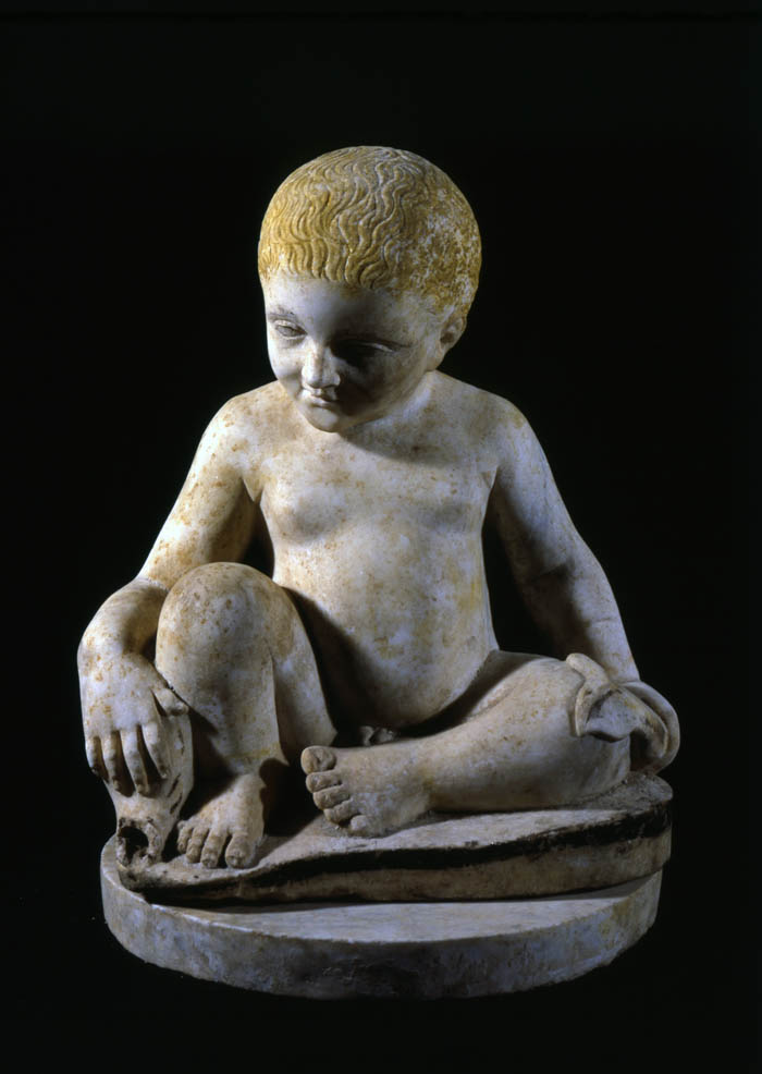  A statute of a child found in Pompeii. 