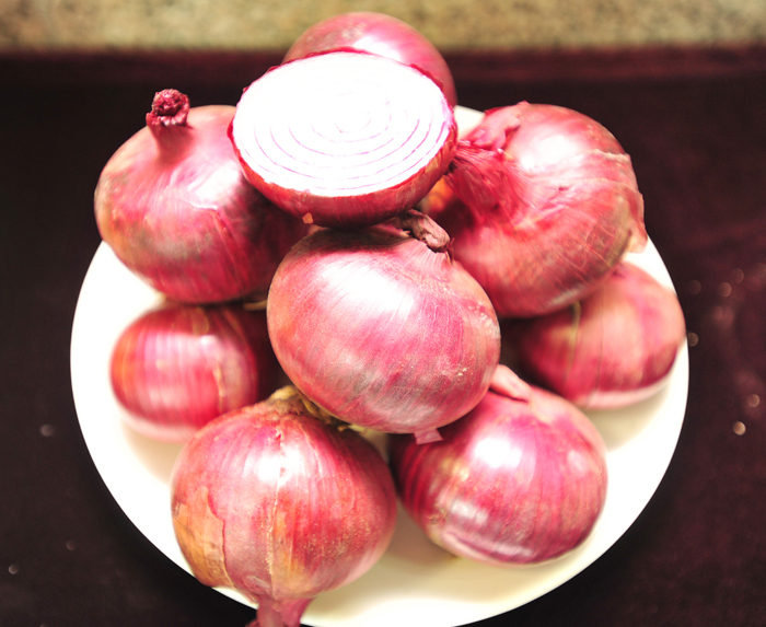 A red highland onion (photo courtesy of the Rural Development Administration)