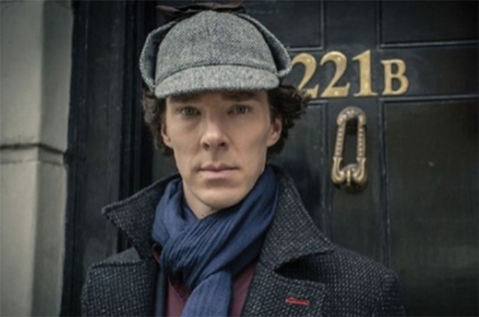  A scene from the TV show “Sherlock,” featuring British actor Benedict Cumberbatch. (photo: screen capture) 