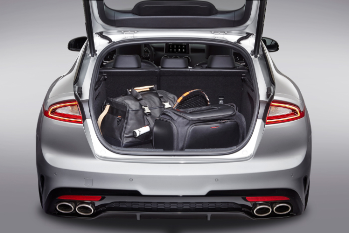 The Kia Stinger was fully designed in-house. Its looks are based off the GT Concept that debuted at the 2011 Frankfurt auto show.