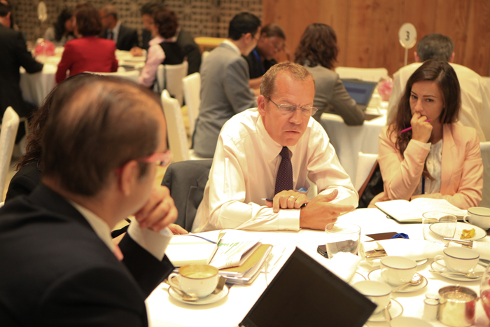 Participants in the Asia Pacific conference on sustainable tourism meet in Busan. 