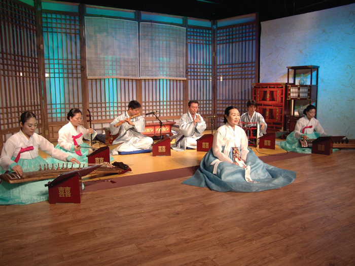 Gagok is a genre of Korean traditional vocal music accompanied by a small ensemble of Korean traditional musical instruments.
