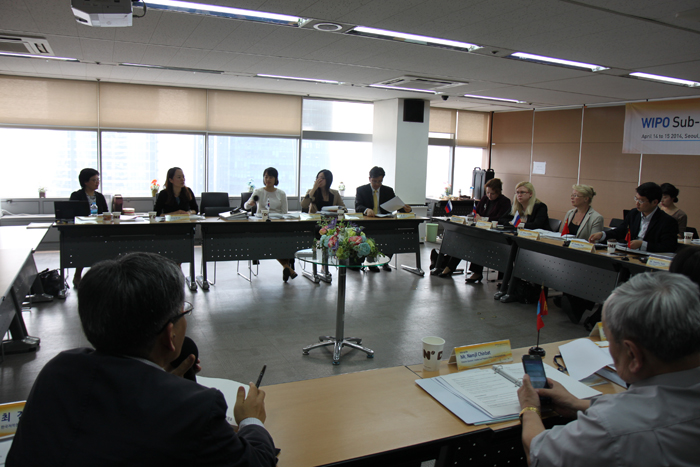 <br />
Participants in the workshop discuss copyright regulations in their countries and ways to cooperate. (photo courtesy of the MCST)<br />
