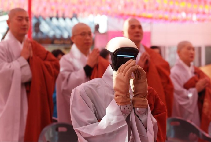 Robot Buddhist monk Gabi