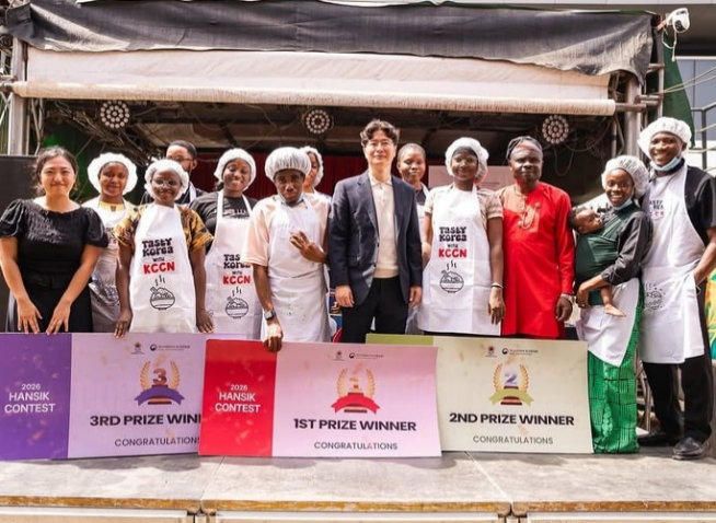 Top 2 winners of Hansik Contest in Nigeria explain their dishes