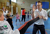 Swedish prince studies taekwondo 