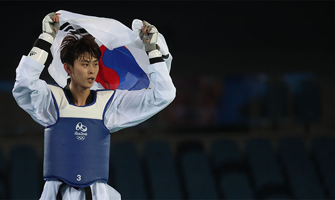 S. Korean Kim Tae-hun wins taekwondo bronze