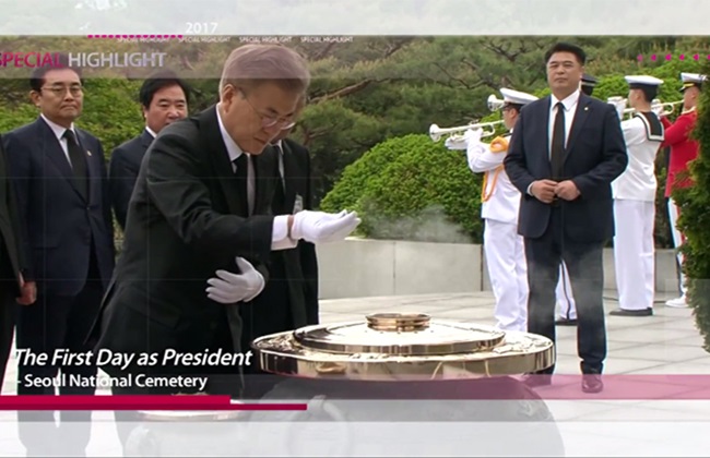 The New President Moon Jae-in The First Day as President 