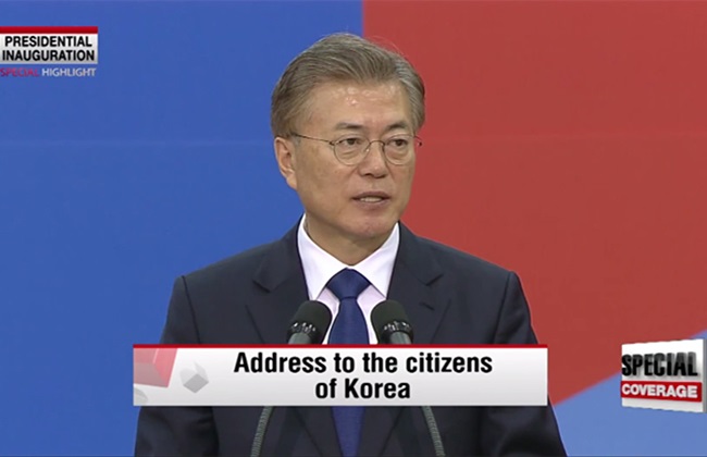 The New President Moon Jae-in Presidential Inauguration 