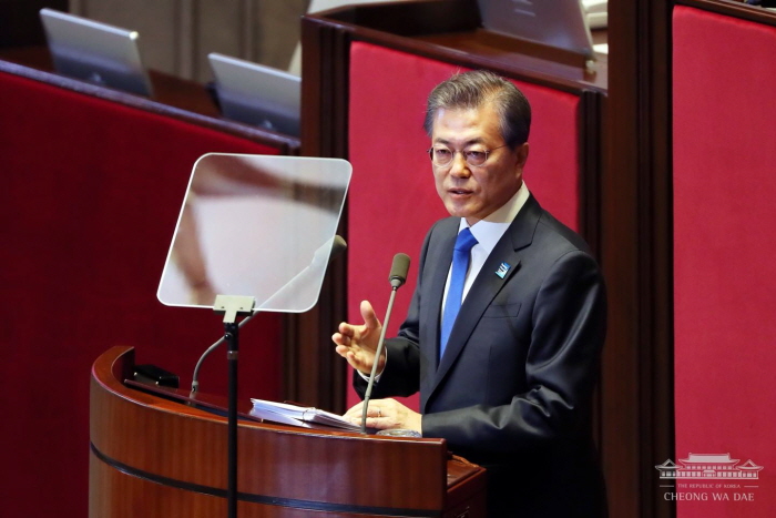 Address by President Moon Jae-in at the National Assembly Proposing the Government’s Budget Plan for FY 2018 and Plans for Fiscal Operations
