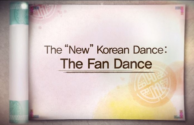 Korean New dance The fan dance