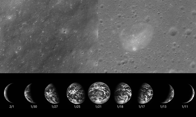 Lunar orbiter Danuri captures images of moon's surface