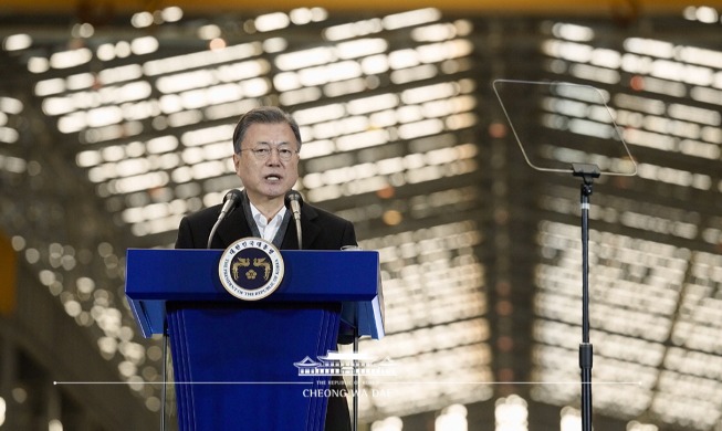 Remarks by President Moon Jae-in at Signing Ceremony for Reoperation of Gunsan Shipyard