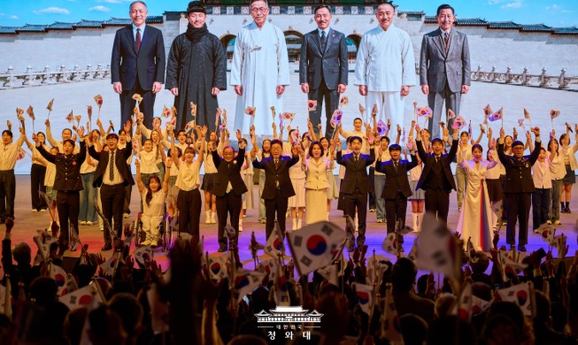 President suggests inter-Korean talks to formally end Korean War