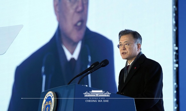 Remarks by President Moon Jae-in at Groundbreaking Ceremony for Gangneung-Jejin Section of Donghae Line