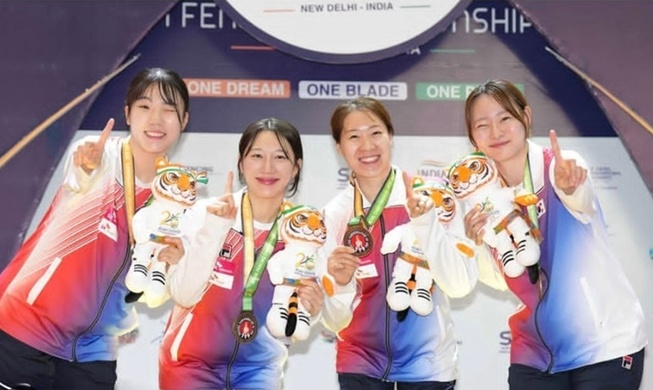 한국 펜싱 여자 사브르 대표팀, 아시아선수권대회 단체전 금메달
