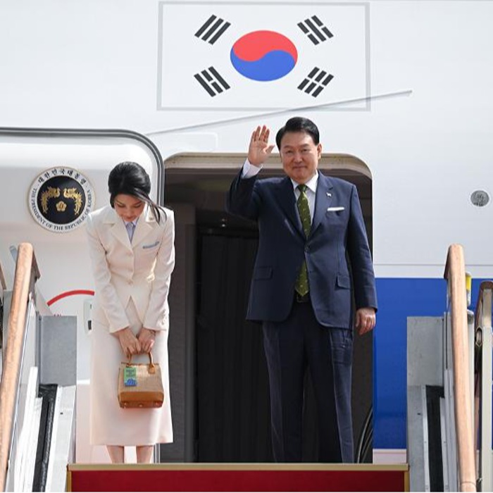 President Yoon leaves for Indonesia, India visits